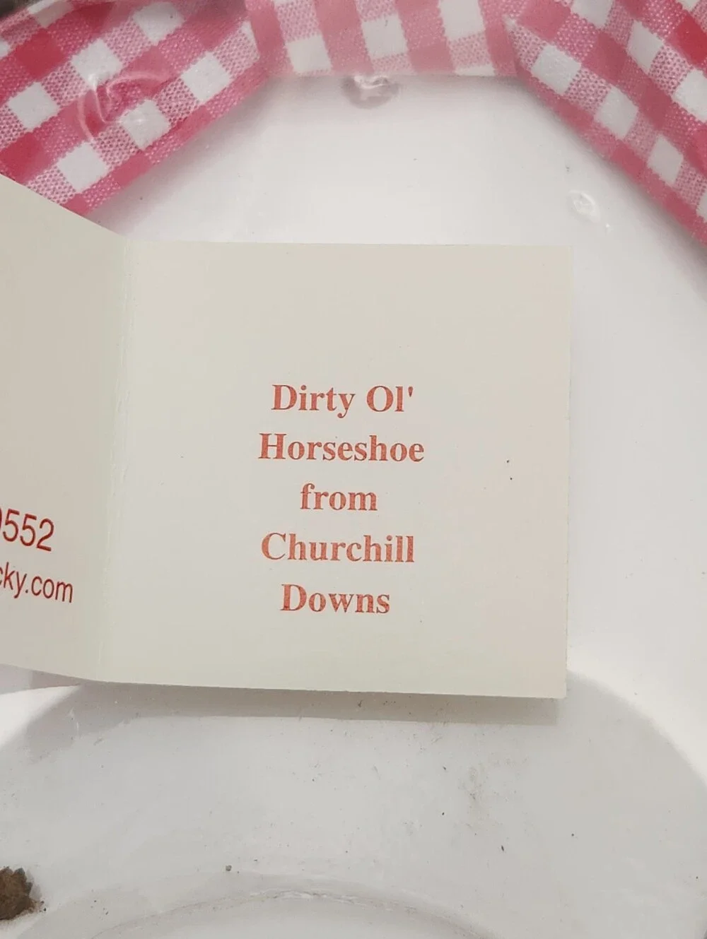 Churchhill Downs Horseshoe Kentucky Collectible Horse Decor Rustic Farmhouse